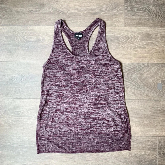 Aritzia Wilfred Free Ornella Tank Top Heathered Sleeveless Burgundy Size XS - Picture 4 of 14